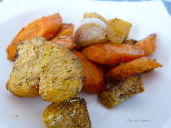 Navets et carottes rôtis - Recette végétalienne