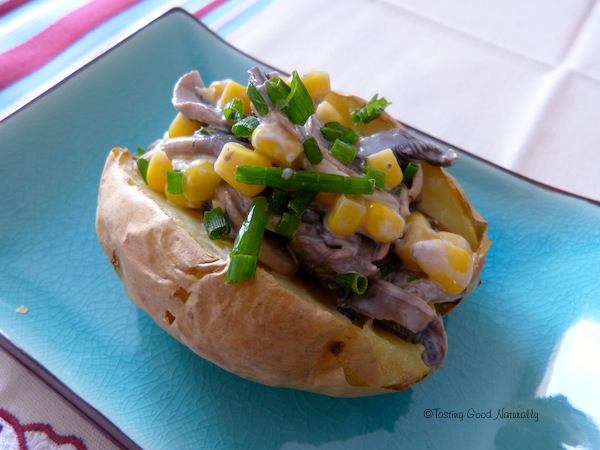 Baked potato aux champignons - Vegan