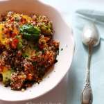 Tasting Good Naturally : Quinoa courge butternut rôtie et choux de Bruxelles #vegan