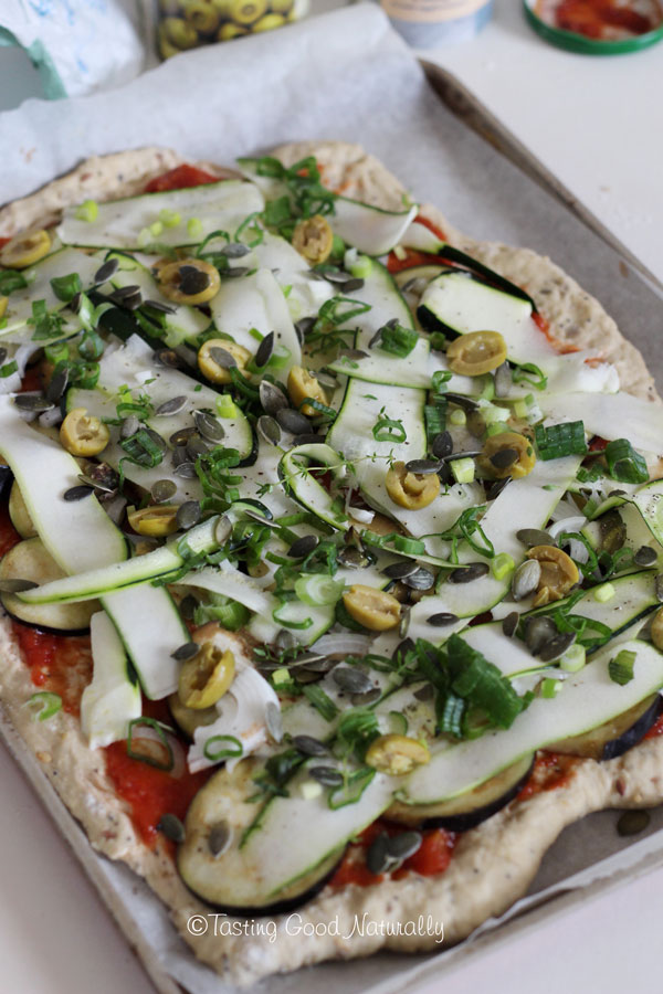 Tasting Good Naturally : Que diriez-vous de partager avec vos amis, une délicieuse Pizza aux légumes d'été #vegan ? C'est par ici !
