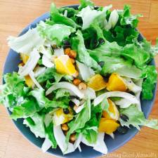 Tasting Good Naturally : Salade de fenouil orange et pois cassés rôtis #vegan