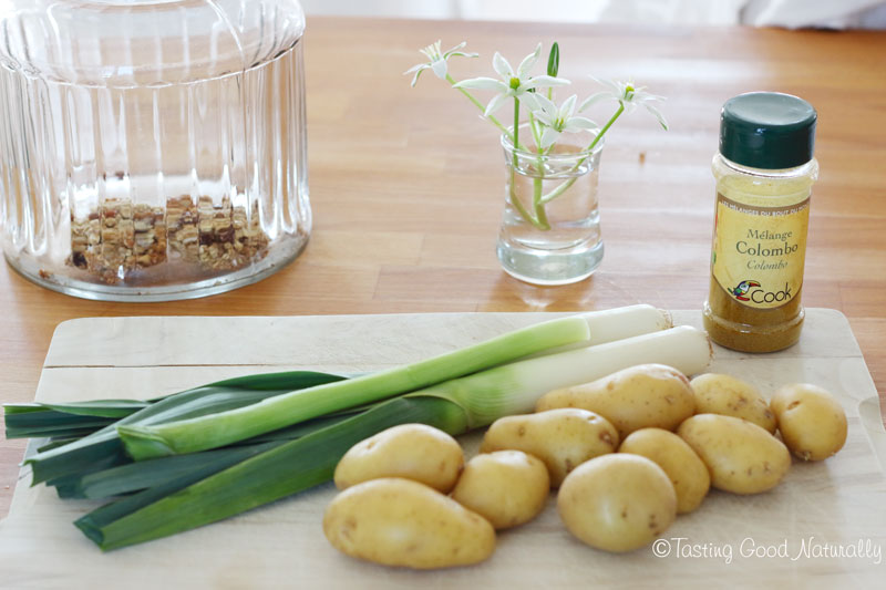 Tasting Good Naturally : Pommes de terre et poireaux aux épices colombo #vegan