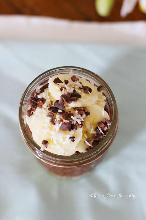 Tasting Good Naturally : Envie de quelque chose de réconfortant et gourmand ? Venez découvrir le pudding de chia cacao banane vegan