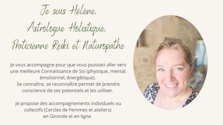 Hélène TURNER Astrologue, Praticienne Reiki et Naturopathe